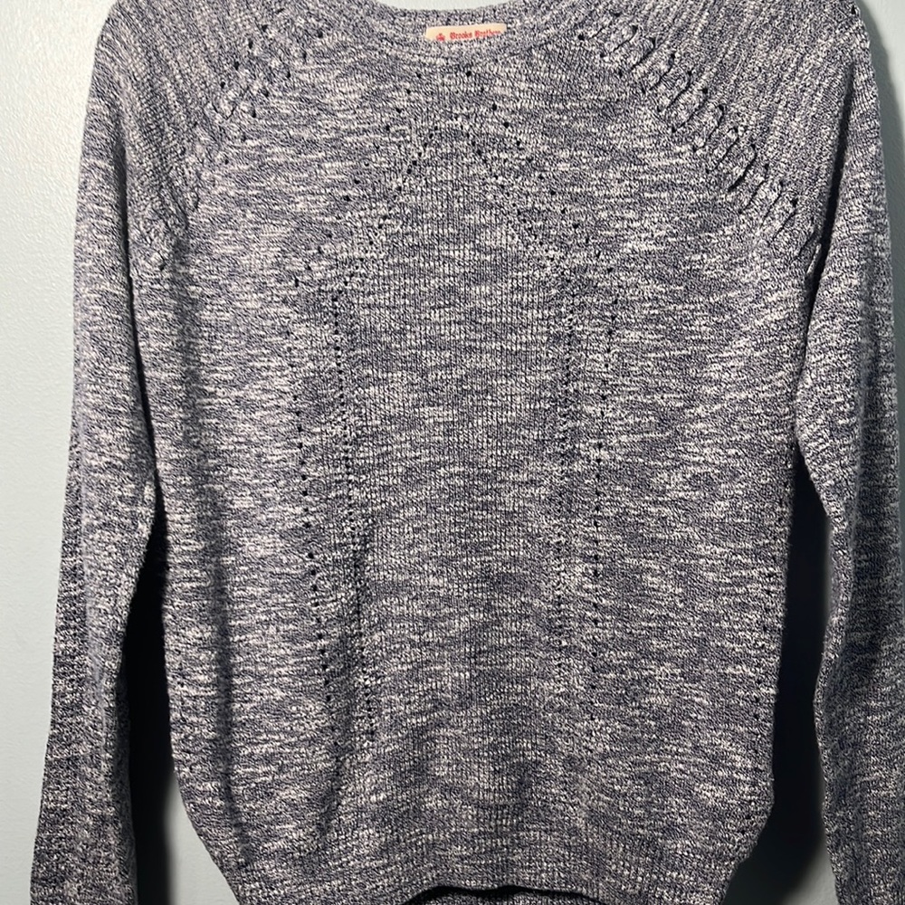 • Brooks Brothers Red Fleece Blue Sweater New Without Tags - Picture 3 of 13
